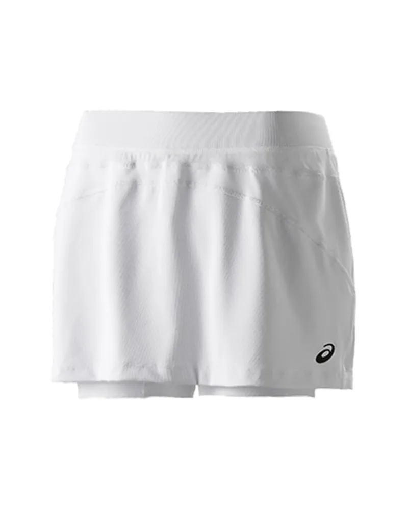 Asics Motion Dry Womens White Racket Skort Weiß