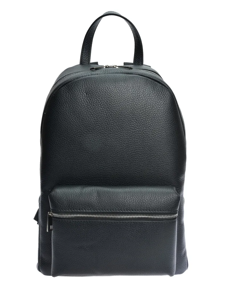 Anna Luchini Schwarz Rindsledertasche Schwarz
