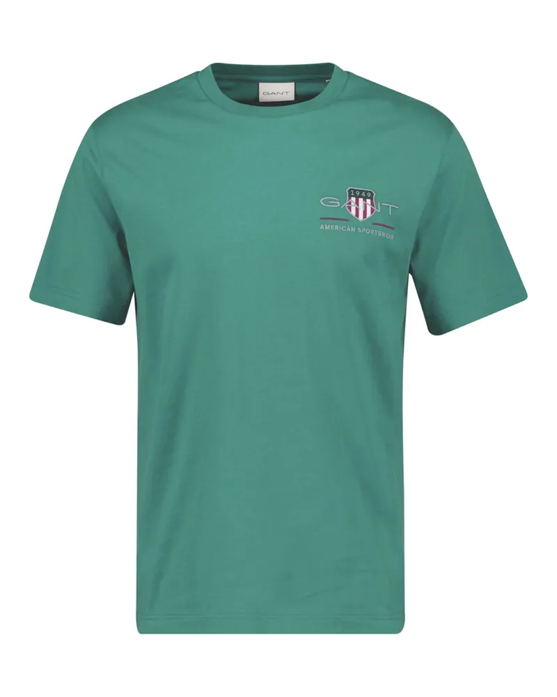 Gant Regular Archive Shield Emb T-Shirt Grün