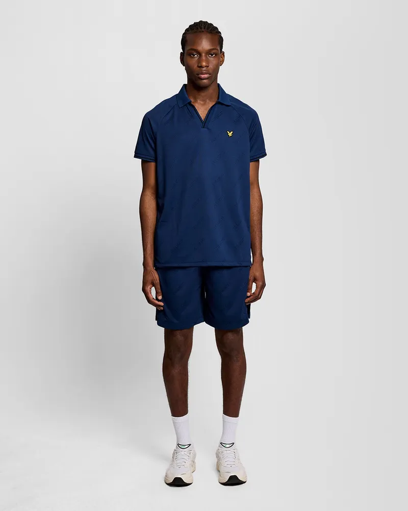 Lyle & Scott Sportliche Shorts mit geprägtem Logo - Marineblau Marineblau