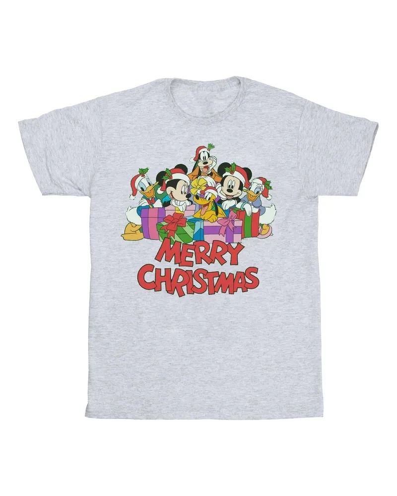 Disney Mickey Mouse and Friends" T-Shirt für Herren (Grau Hellgrau