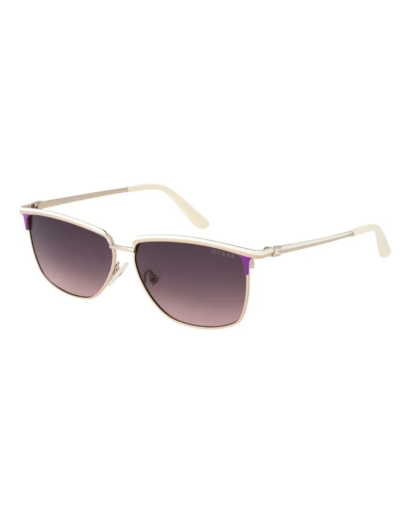 Guess Weiße Metallsonnenbrille Weiß