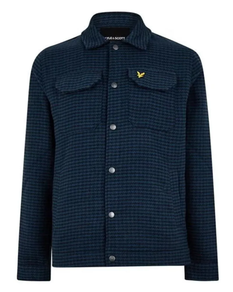 Lyle & Scott Strukturierte, schlammblaue Jacke von Blau