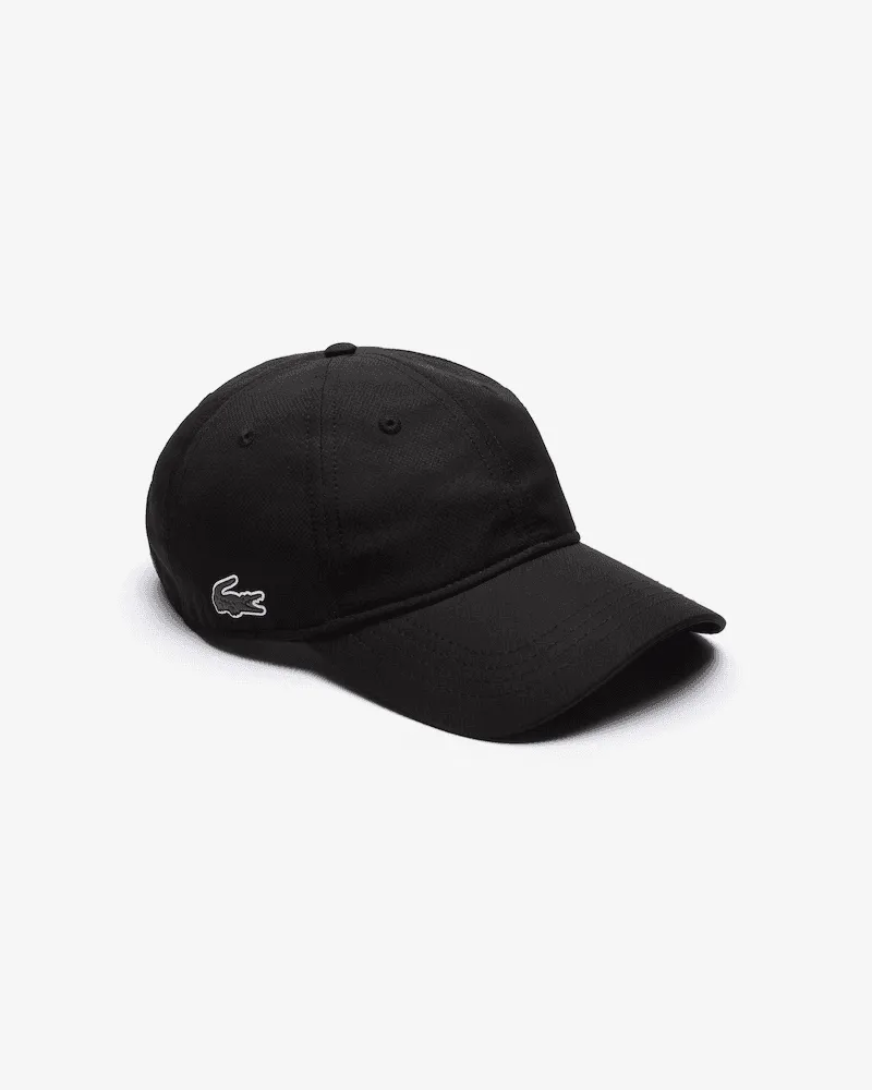 Lacoste Logo-Baseballmütze, Schwarz Schwarz