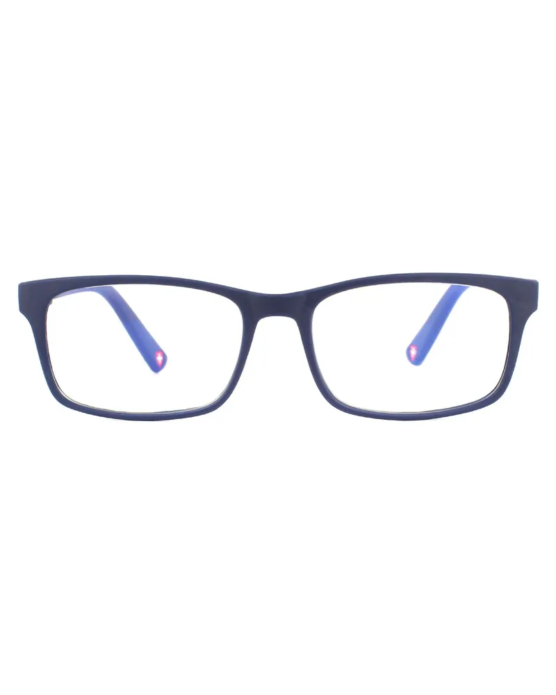Montana Rechteckige Unisex-Mattblaue Brille Blau