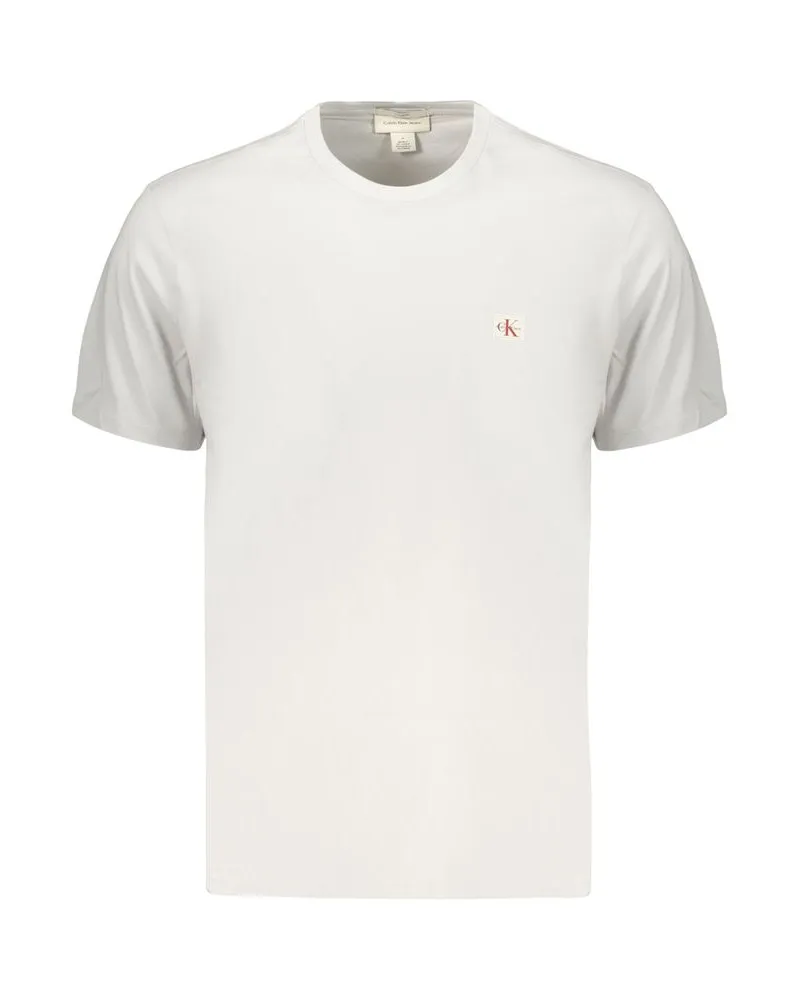 Calvin Klein Graues Baumwoll-Herren-T-Shirt Grau