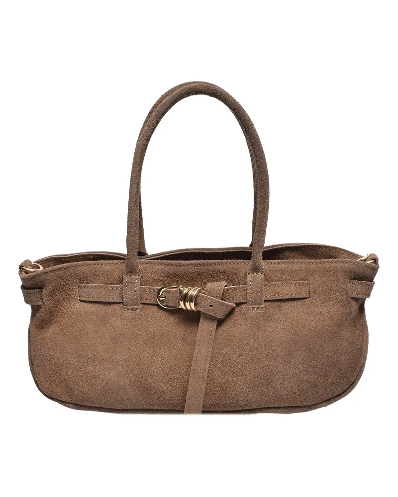 Luisa Vannini MUD Rindsledertasche Beige