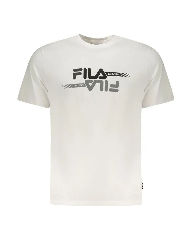 Fila Bianco Baumwolle Herren T-Shirt Weiß