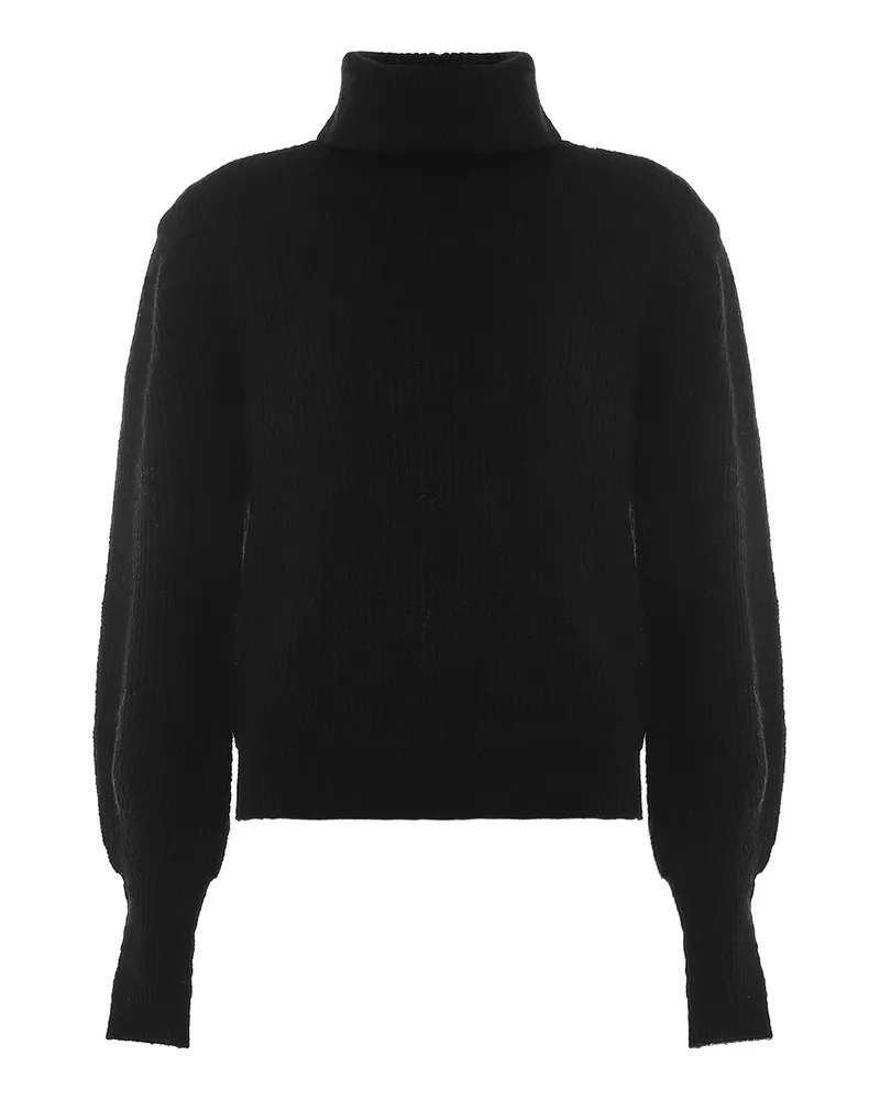 FAINA Strickpullover Damen schwarz Schwarz
