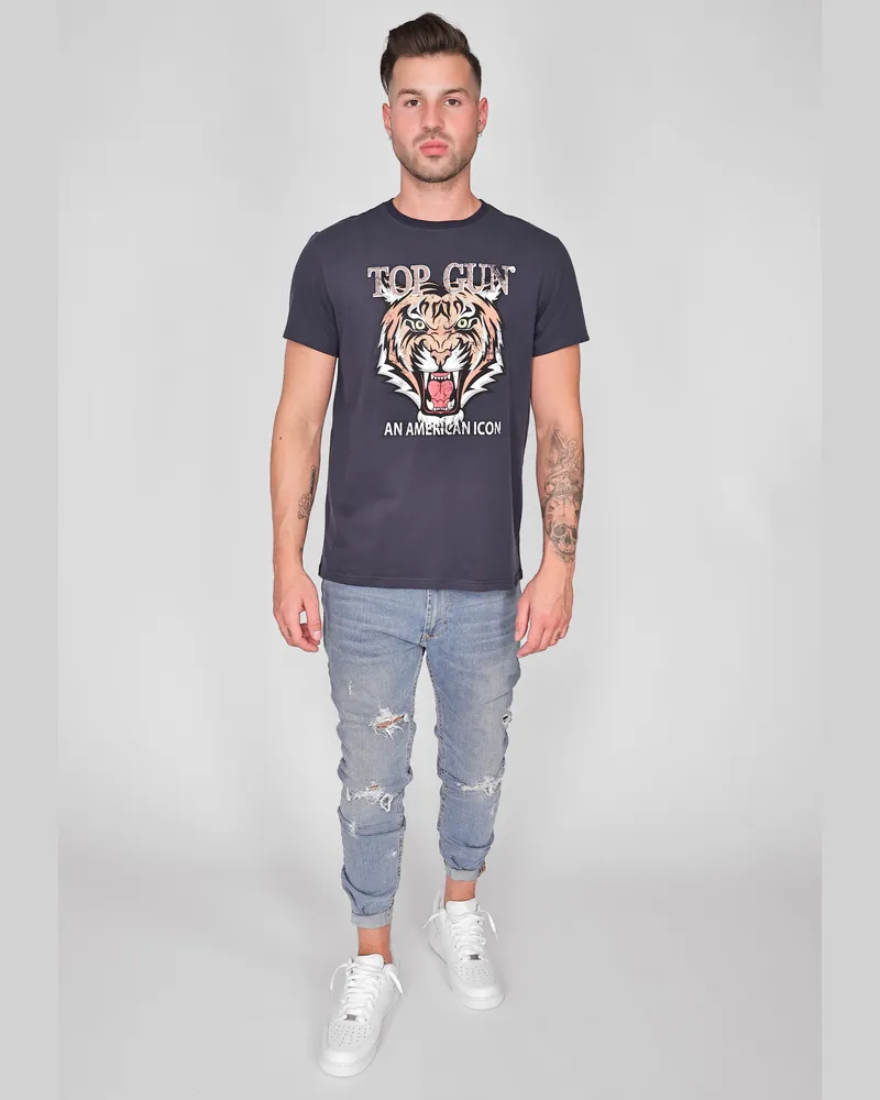 Top Gun T-Shirt TG20213017 - Marineblau Marineblau