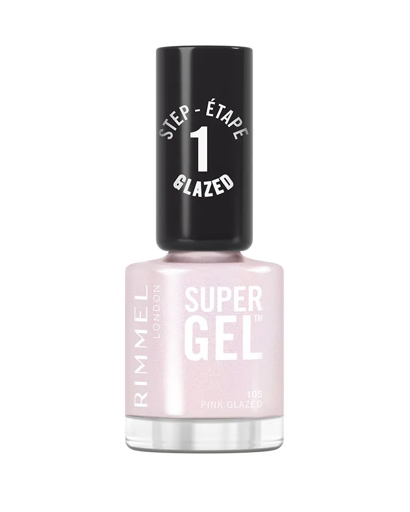 Rimmel London Super Gel-nagellack #105-rosa Glasiert 12 ml 