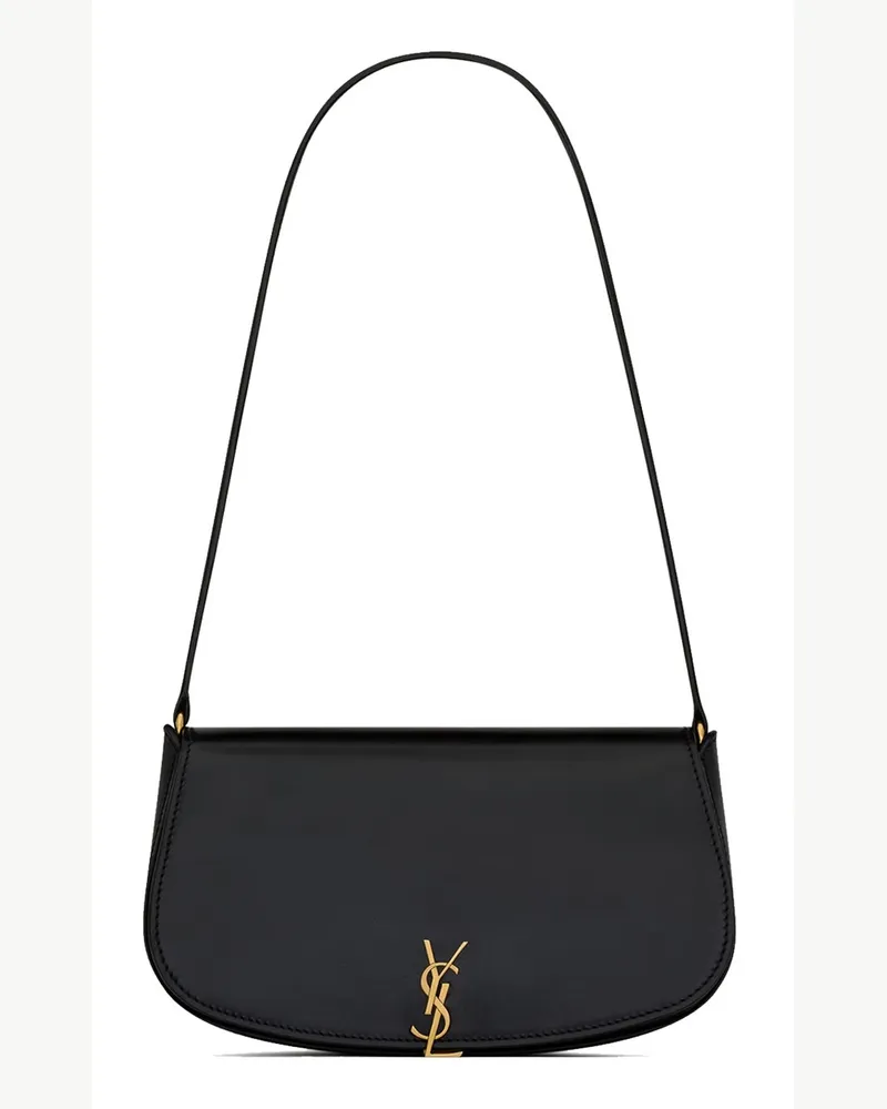Saint Laurent Mini Voltaire Schultertasche Schwarz