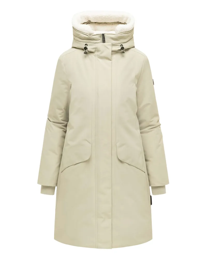 NAVAHOO Damen Winterparka Bibber-Beauty mit Teddyfutter Grau