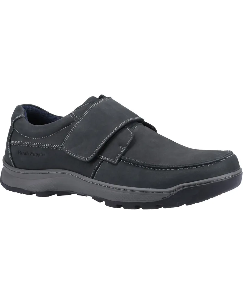 Hush Puppies Casper Leder Herren Navy Nubuk Loafers Marineblau