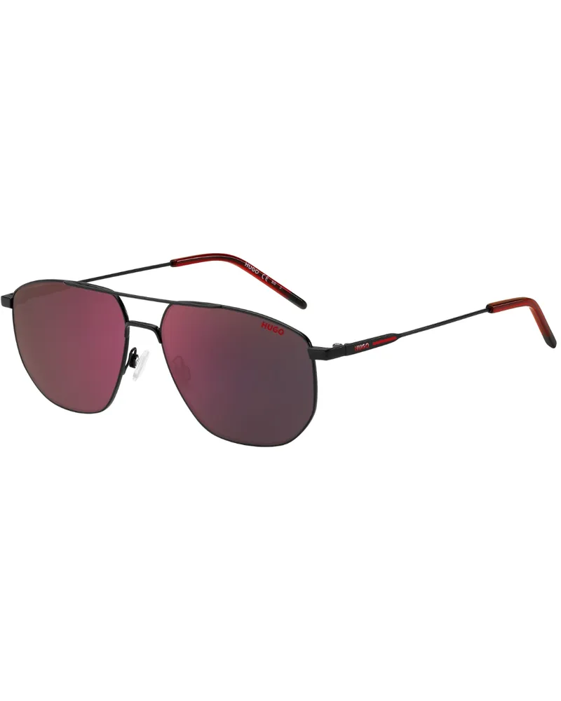 HUGO BOSS 1196 0003 AO Schwarze Sonnenbrille Schwarz