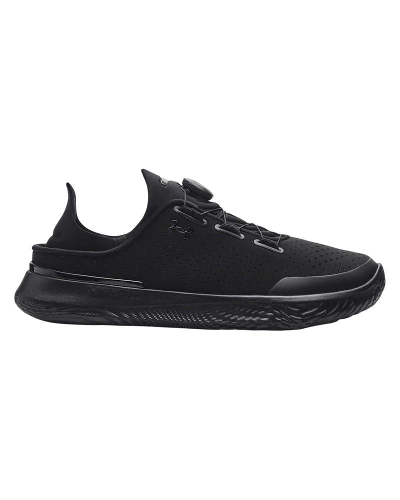 Under Armour Performance" Schuhe für Herren, Leder, BOA Verschluss (Schwarz Schwarz