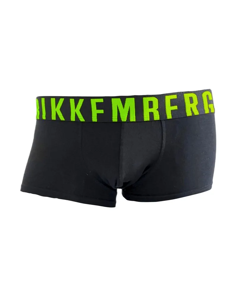 Bikkembergs Schwarze Baumwollboxershorts für Herren - Schwarz Schwarz