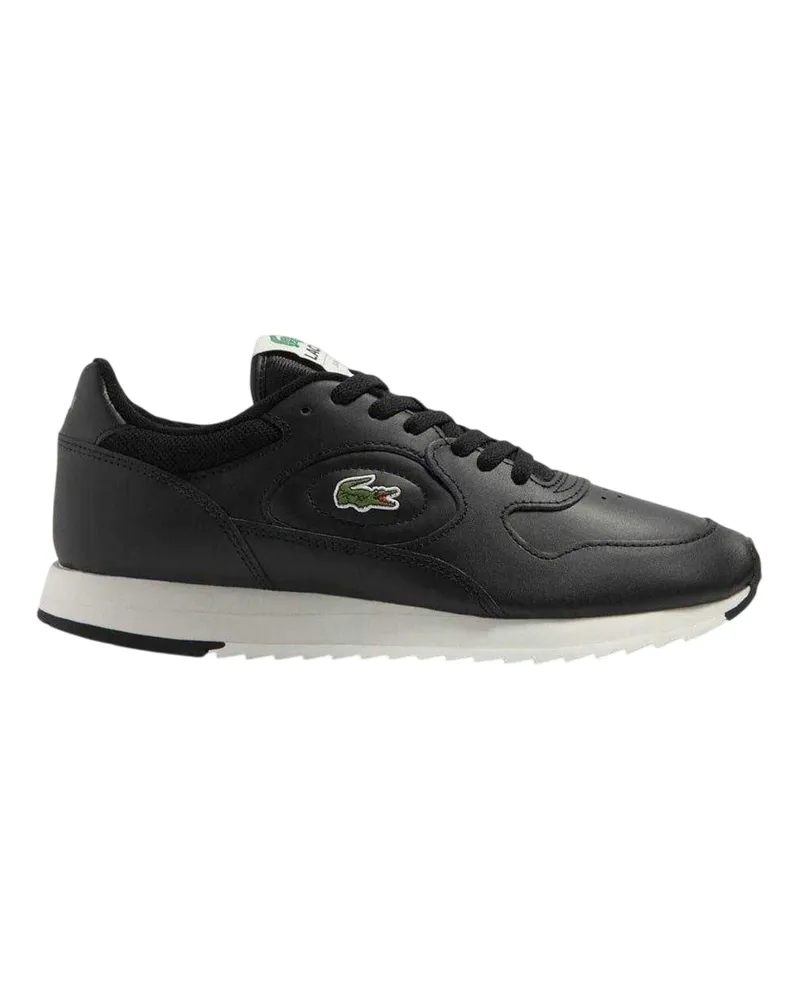 Lacoste Linetrack" Sneaker für Herren, Leder (Schwarz/Naturweiß Schwarz