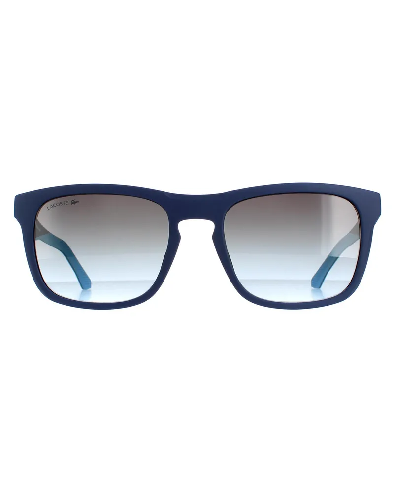 Lacoste Lunettes de soleil  L956S 401 Gradient gris bleu mat Blau
