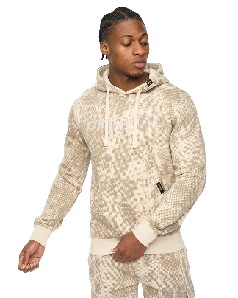 CrossHatch Bardon" Kapuzenpullover für Herren (Helles Steingrau Khaki