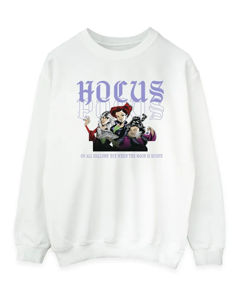 Disney Hocus Pocus Hallows Eve" Sweatshirt für Damen (Weiß Weiß