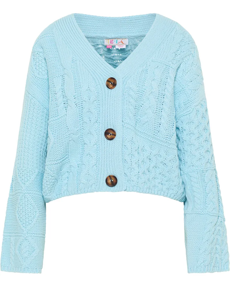 IZIA Cardigan cropped gaya Blau