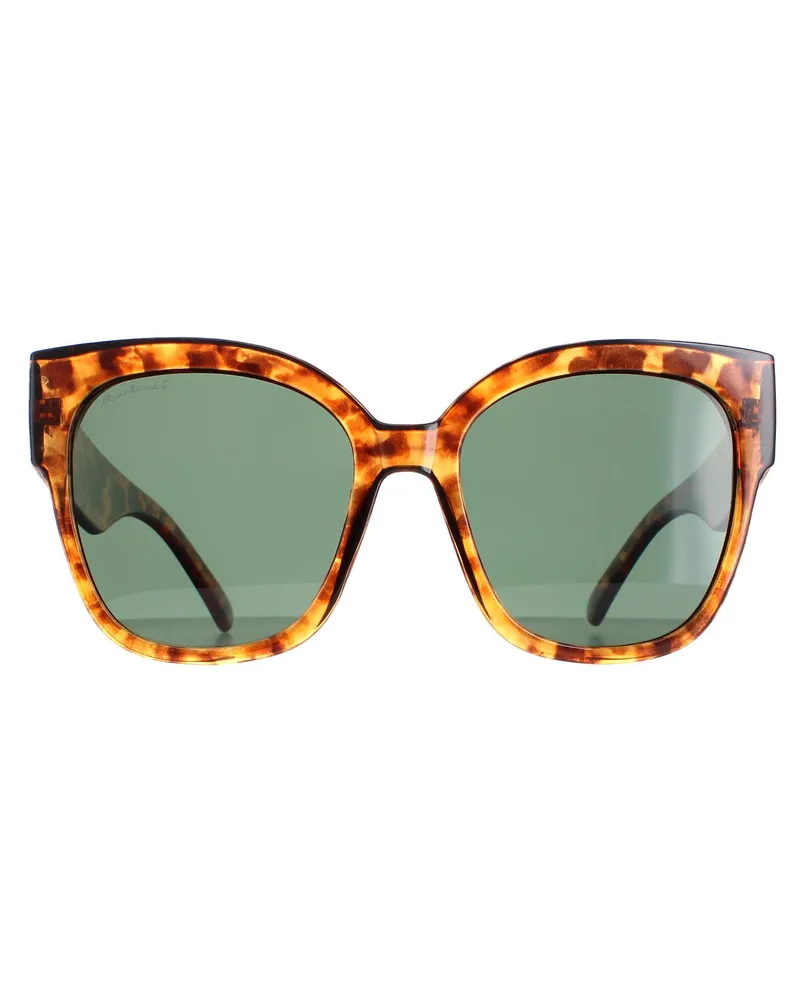 Montana Square Womens Glänzend Havanna G15 Grün Polarisiert MP73C Braun