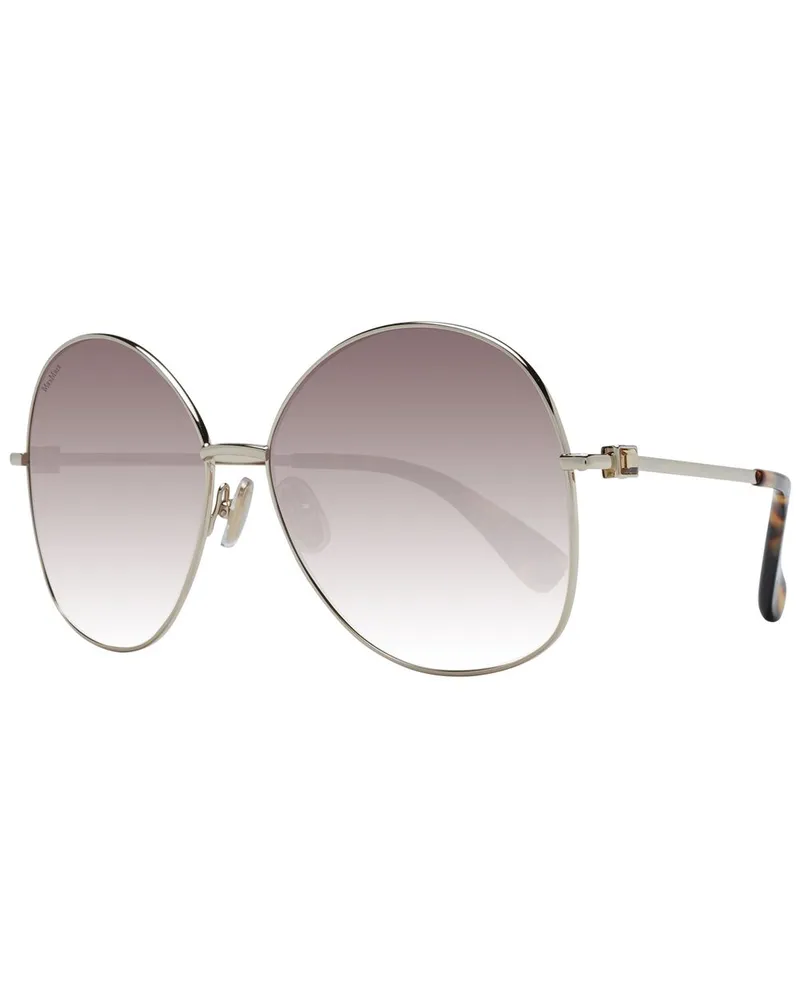 Max Mara MM1404S übergroße runde Sonnenbrille - Silber Silber