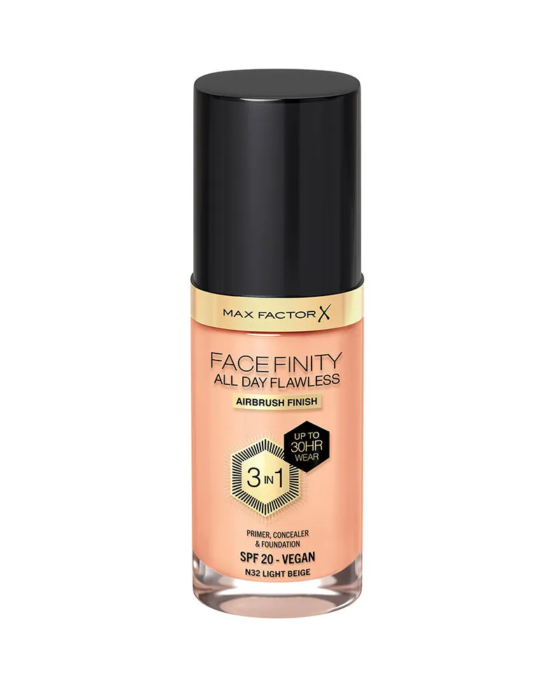 Max Factor Facefinity 3in1 Primer, Concealer &amp Foundation #32-hellbeige 30 ml 