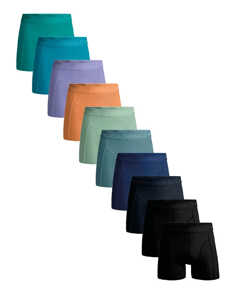 Muchachomalo Herren Boxer Shorts - 10er Pack - Herren Unterwäsche Mehrfarbig