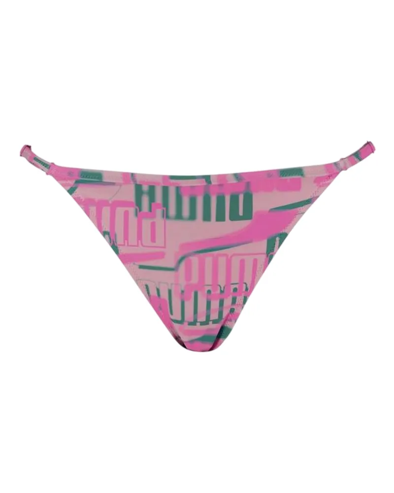 Puma Bikinihöschen für Damen, Seitlich gebunden (Pink Rosa