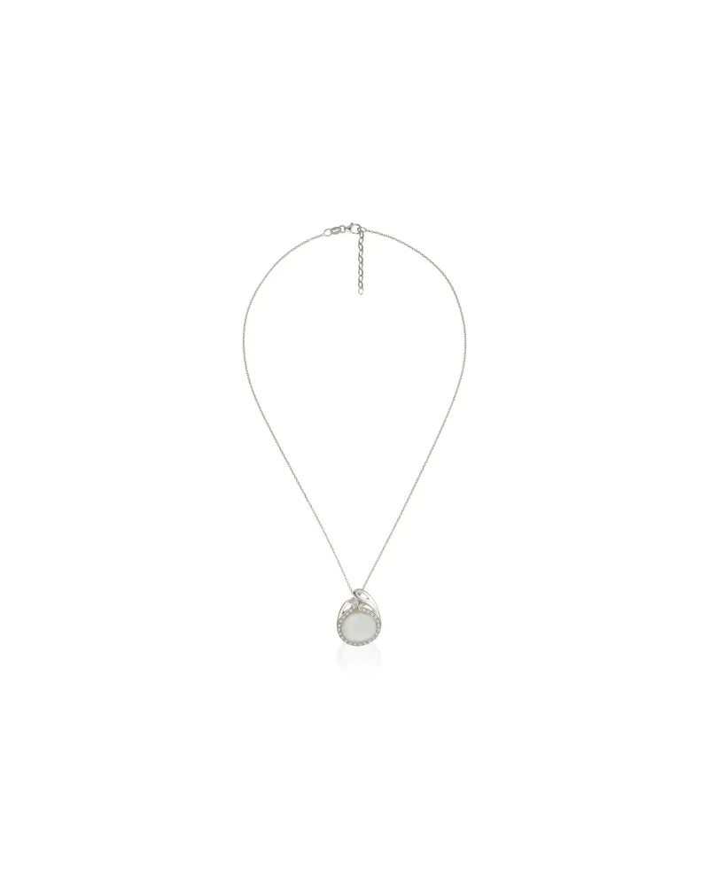 Orphelia Damen-Anhänger Sterling-Silber 925 mit Kette – Weiß ZH-4569 Weiß