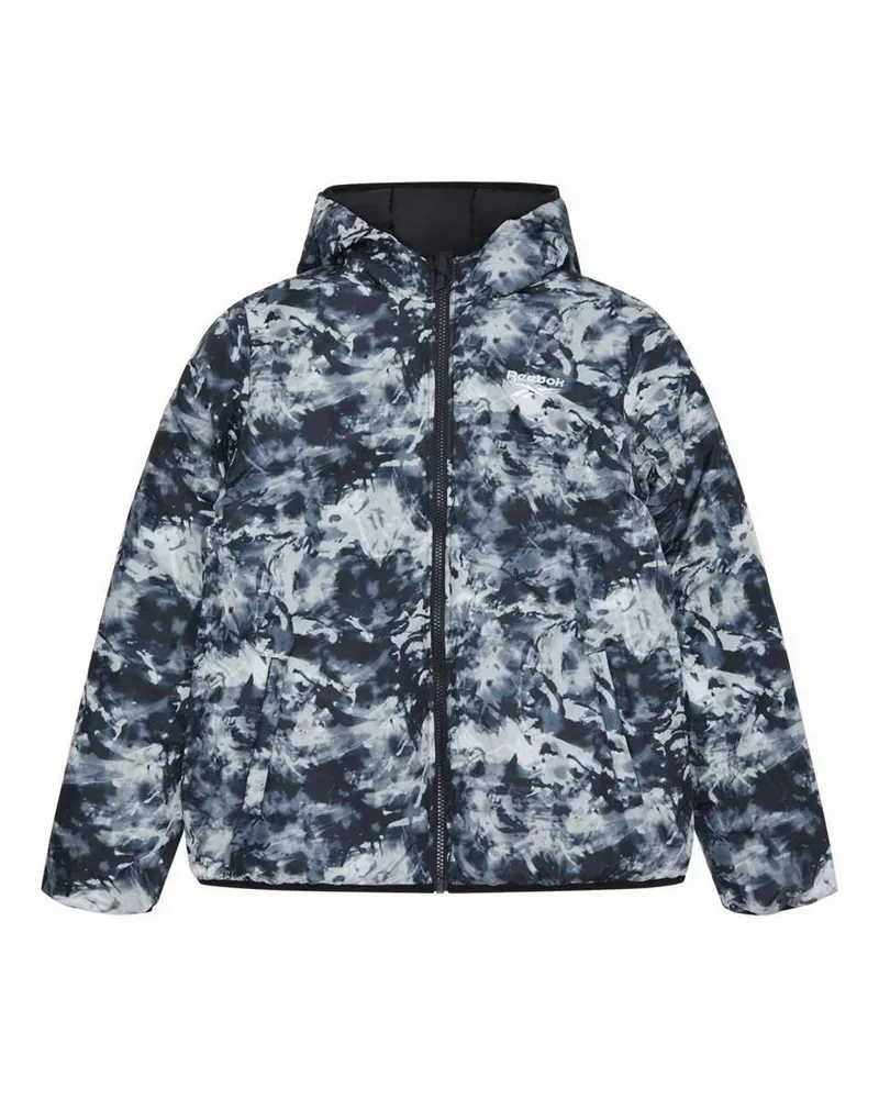 Reebok RB1501" Steppjacke für Herren, wendbar (Schwarz Schwarz