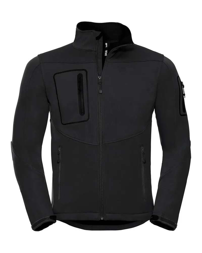 Russell Athletic Russell - Softshelljacke für Herren - Sport (Schwarz Schwarz