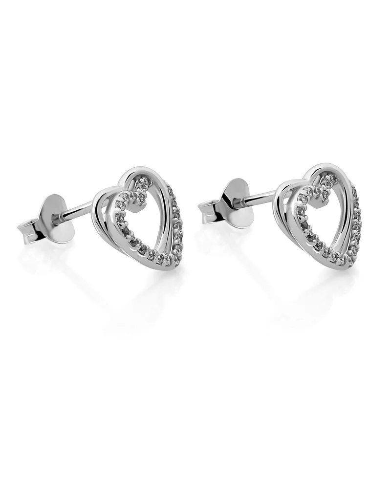 Orphelia Ariana' Damen 925er Sterling Silber Steckerohrringe - Silber ZO-7482 Silber