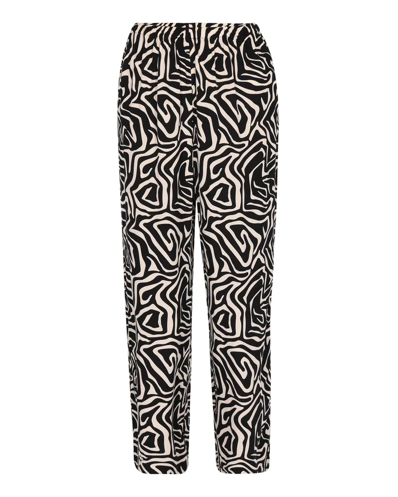 My Mo Hose Frauen schwarz-weiß Schwarz