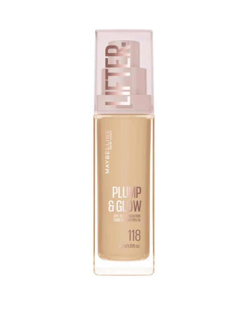 Maybelline Lifter Plump &amp Glow Foundation #118, 30 ml 