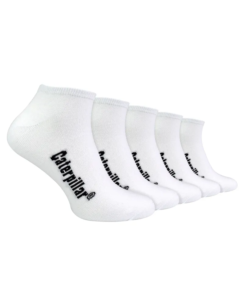 Caterpillar Footwear Herren 5er Pack Baumwollreiche Trainingssocken Weiß