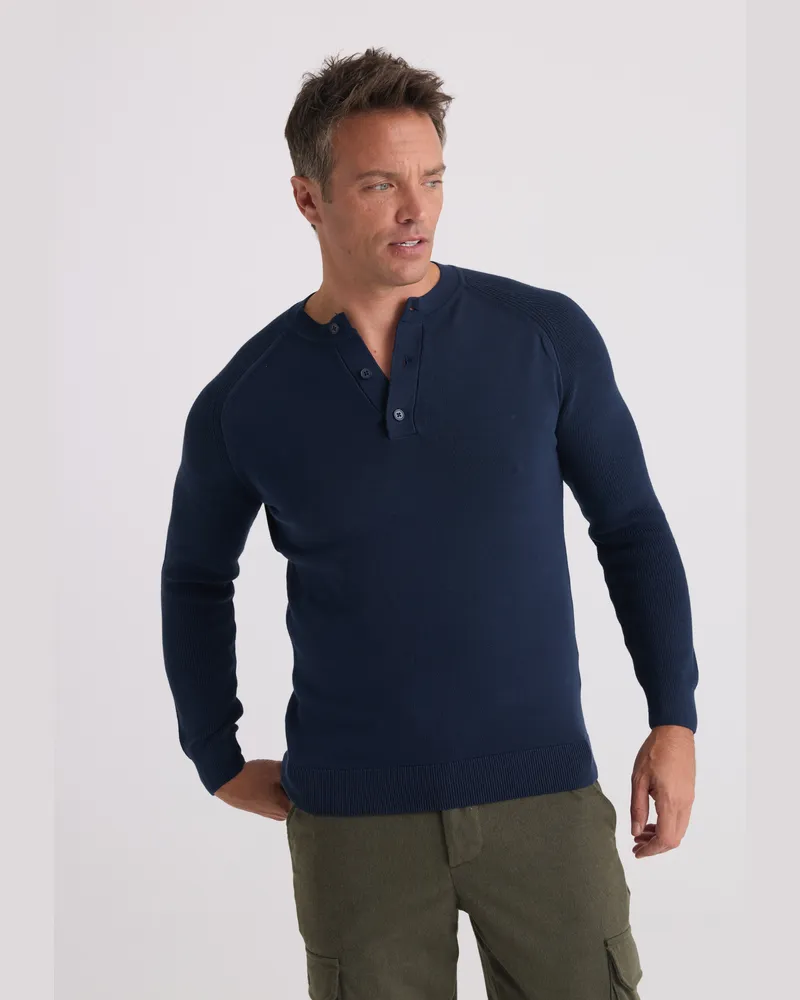 Felix Hardy Pullover Rundhalspullover Marineblau
