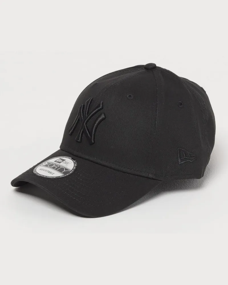 New Era 9forty NY Yankees Baseballkappe - Schwarz Schwarz