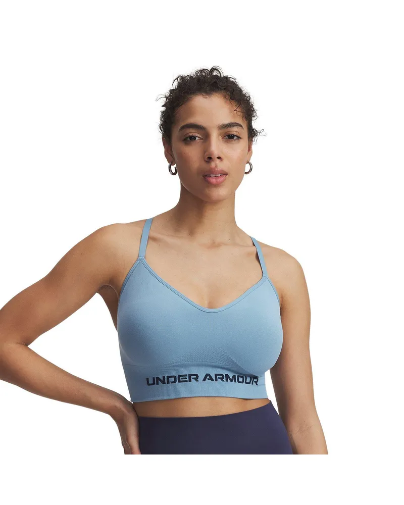 Under Armour Vanish" Sport-BH für Damen, Nahtlos (Blau Blau