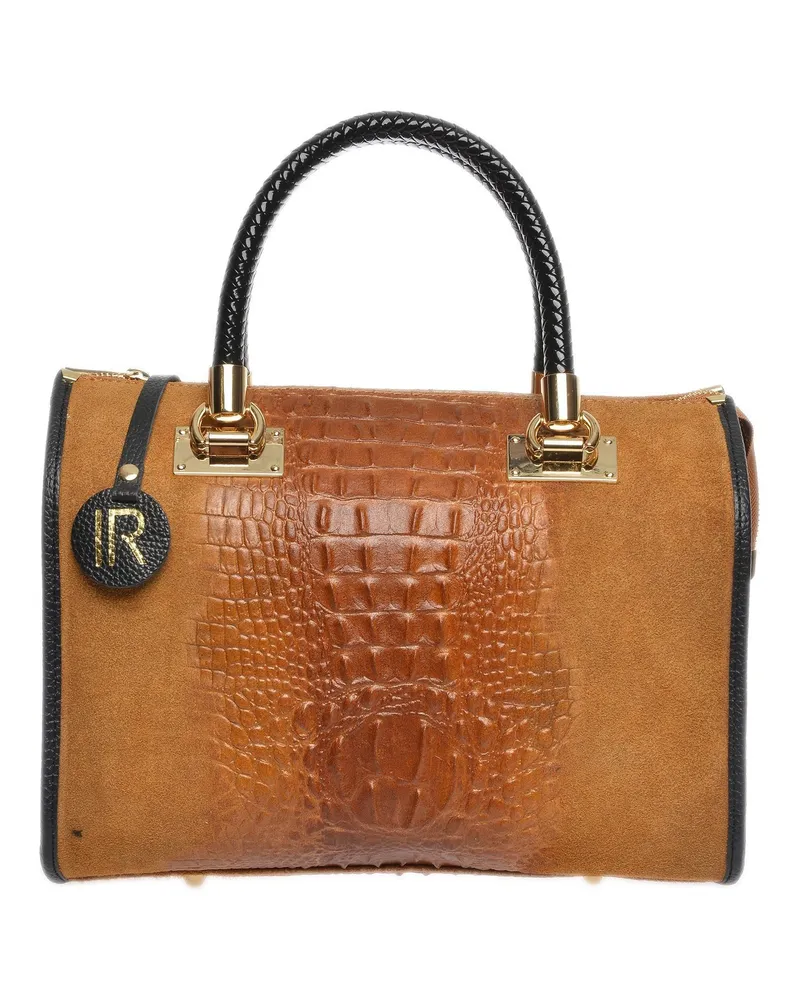 Isabella Rhea Braun Rindsledertasche Braun