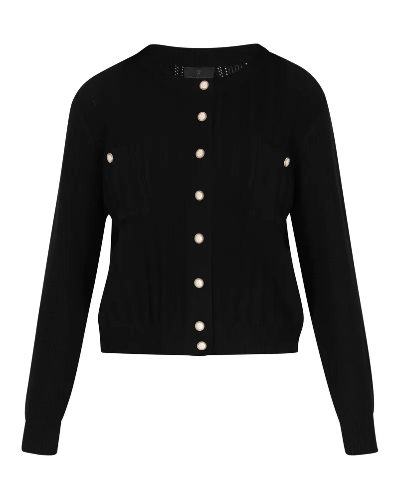 DreiMaster Strickjacke Frauen Schwarz Schwarz
