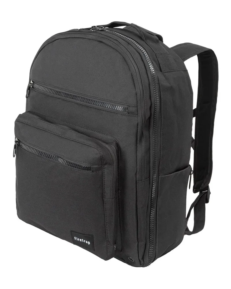 Firetrap City" Rucksack, Logo, Polyester (Schwarz Schwarz