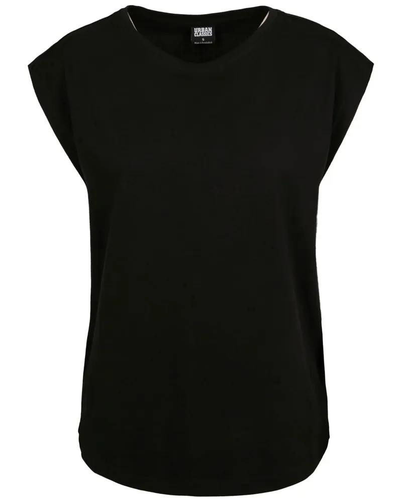 Urban Classics Basic" T-Shirt für Damen (Schwarz Schwarz