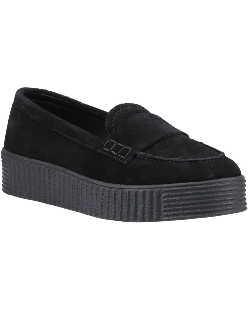 Hush Puppies Tamara Wildleder Damen Schwarz Slipper Schwarz