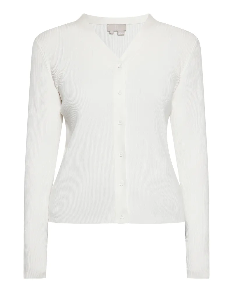 RISA Strickjacke Damen Wollweiß Wollweiß