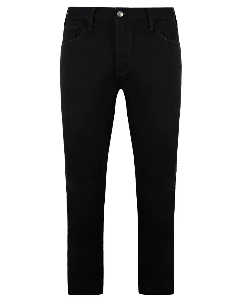 Giorgio Armani Emporio  J85 reguläre Fit Mens Black Jeans Schwarz