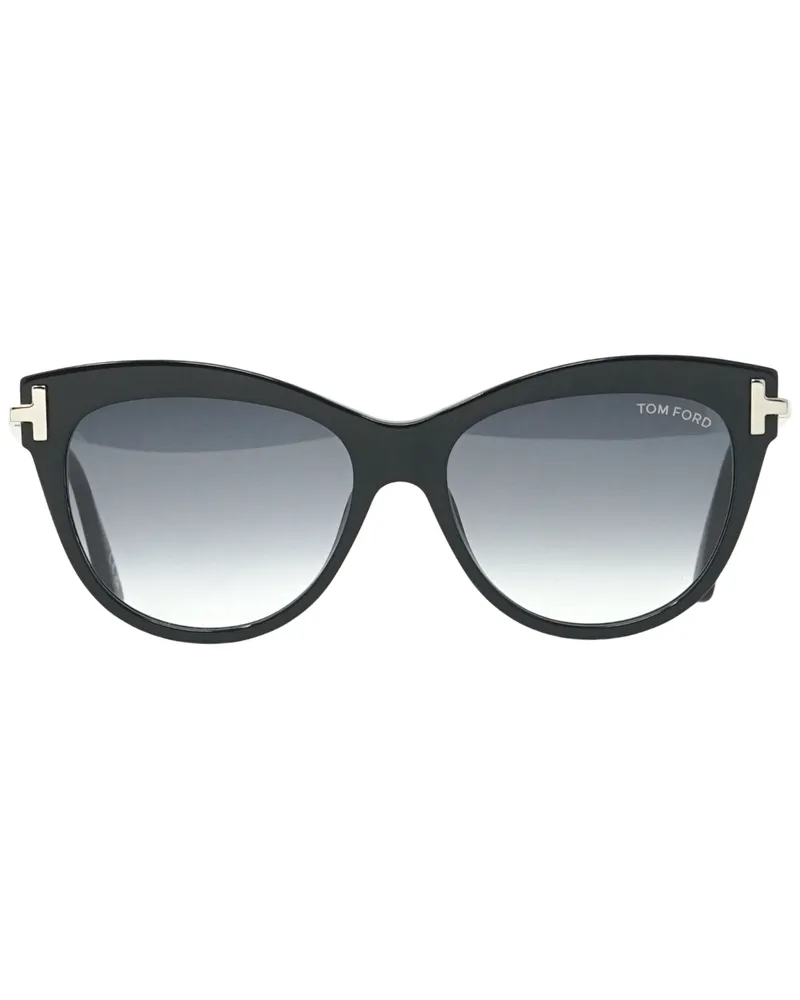 Tom Ford Kira FT0821 01B Schwarze Sonnenbrille Schwarz