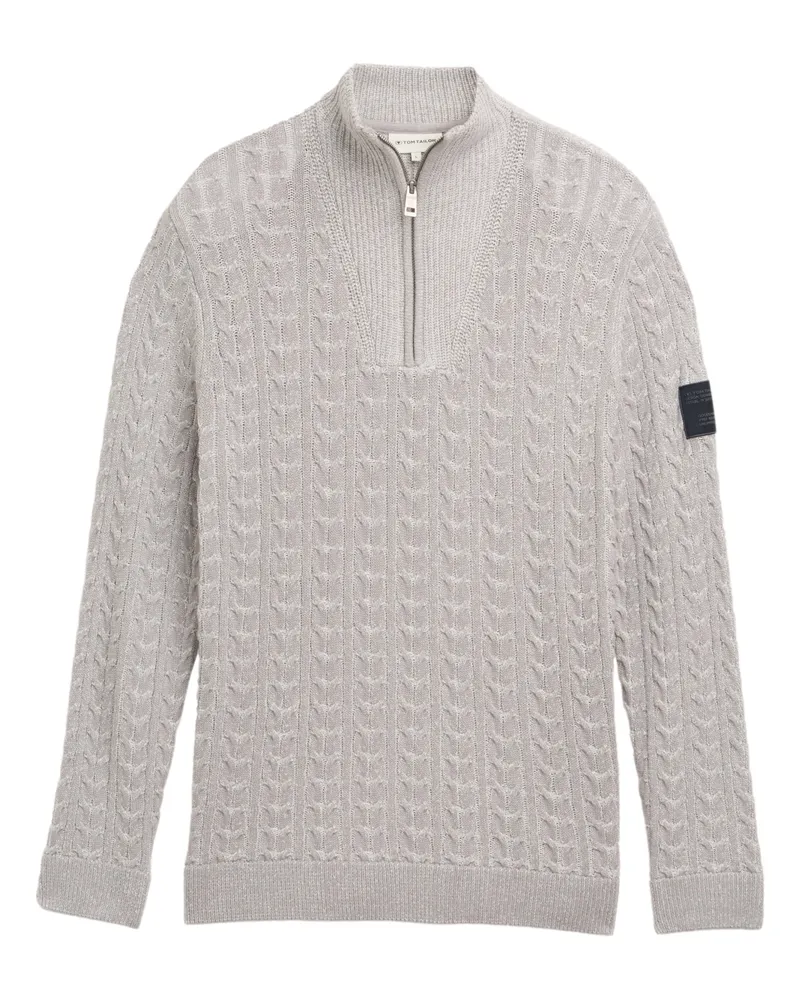 Tom Tailor Pullover Hellgrau